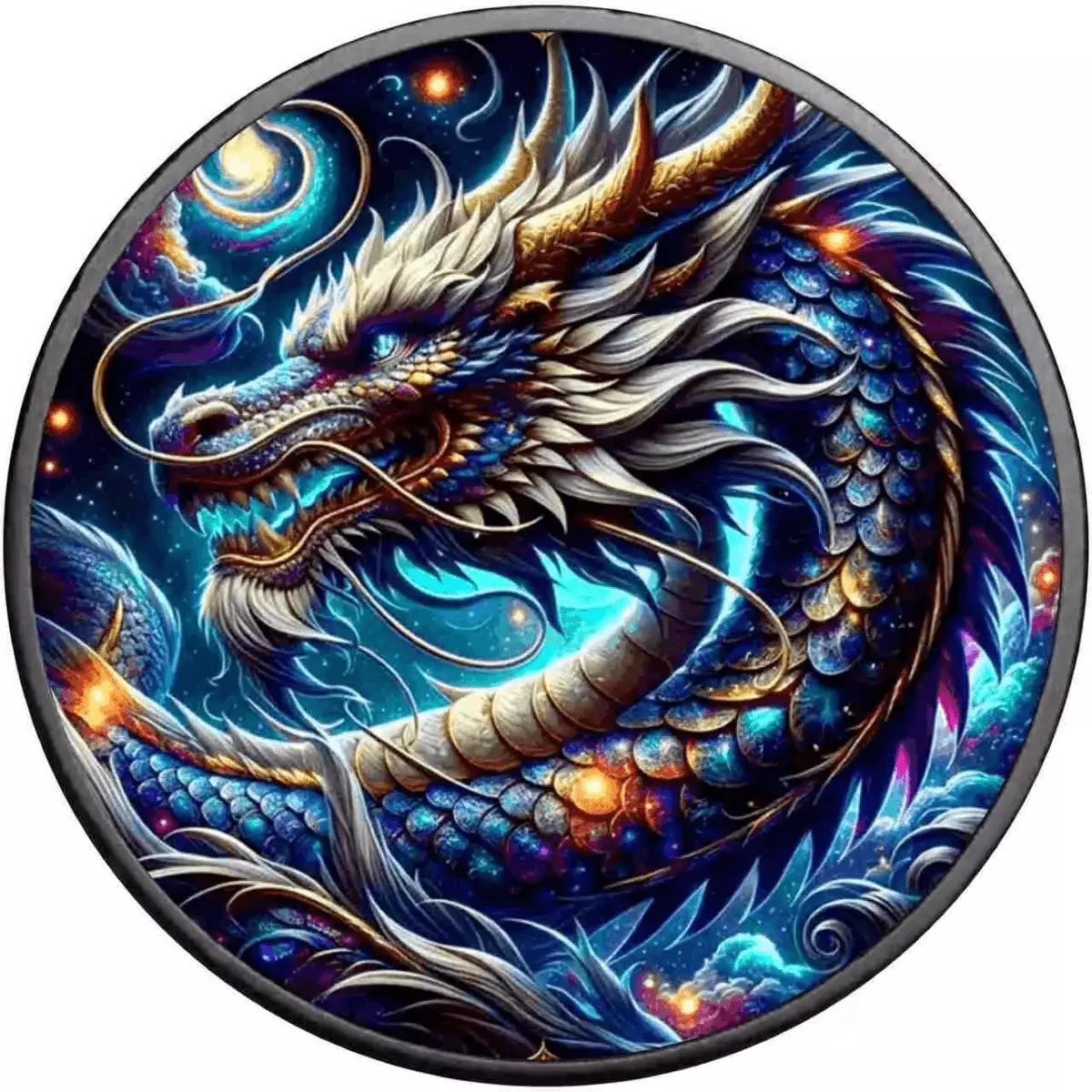 2024 Dragon of Ice 1oz Silver Colouried American Eagle Coin