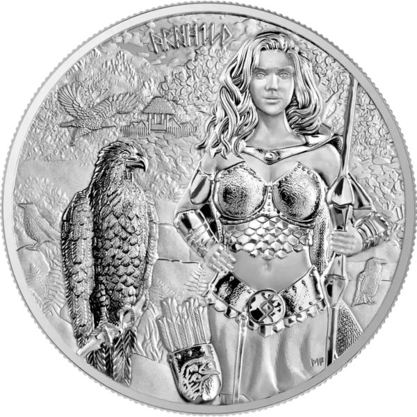 2025 Valkyries: Arnhild 1oz Silver BU Coin