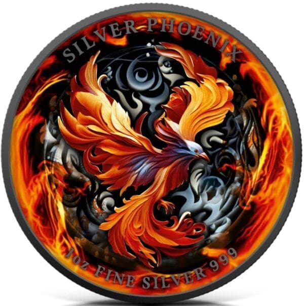 2025 Niue Phoenix In Flames Edition 1oz Silver Coin