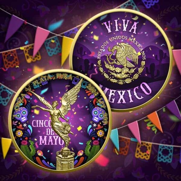 2024 Cinco de Mayo Mexico Libertad 1oz Silver BU Coin - Image 4