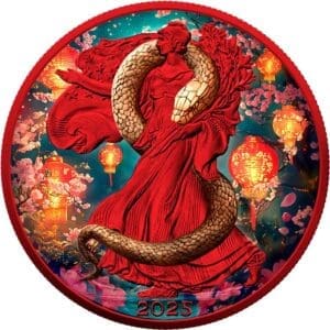 2025 Year of the Wooden Snake – USA American Eagle 1oz Silver Coin