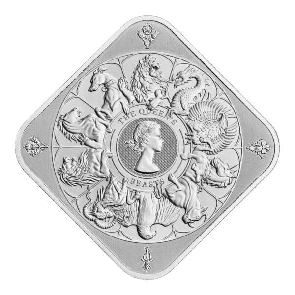 The Queen's Beast Completer 10oz Silver .9999 Bullion Bar