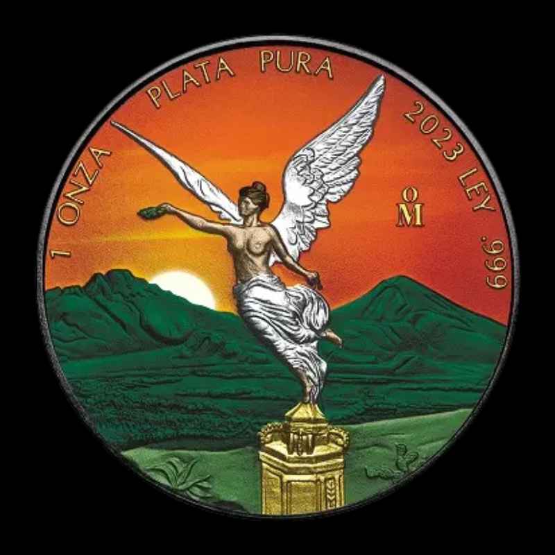 2024 Libertad Antiqued 1oz Silver Coloured Coin