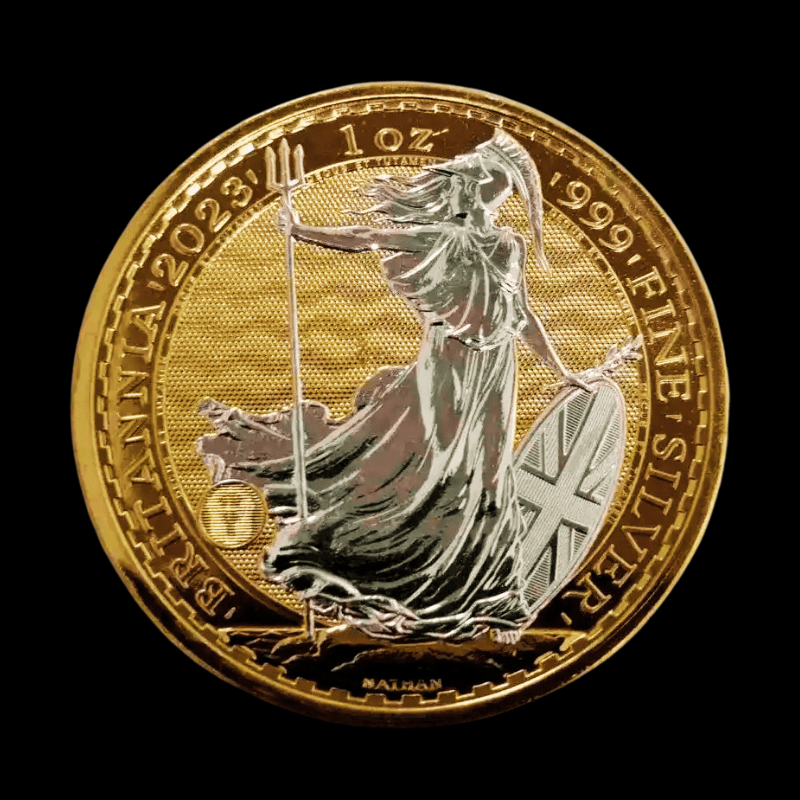 2025 Britannia 1oz Silver Gilded Coin