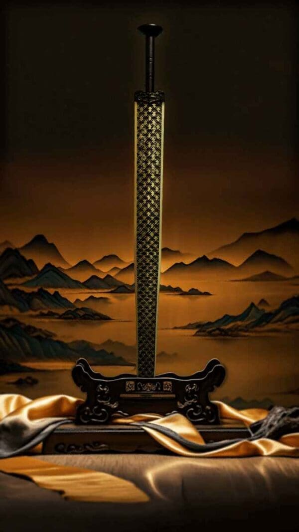 2025 Sword of Goujian 2oz Silver Metallic Bronze Shaped Coin