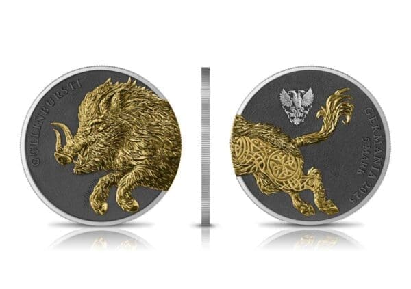Germania Beasts: Gullinbursti Geminus 2×1oz Silver BU Coin Set - Image 6