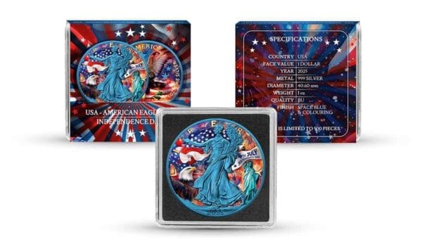 2025 Independence Day - USA 1oz Silver American Eagle Coin - Image 4