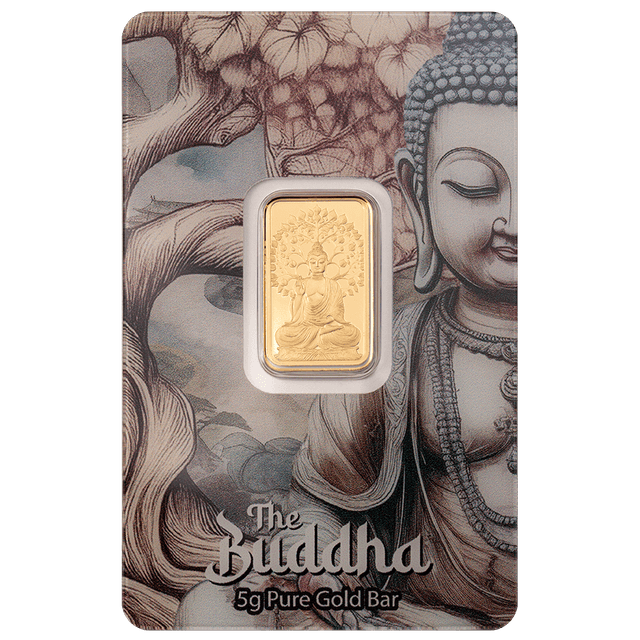 The Buddha 5g .9999 PAMP Gold Bar