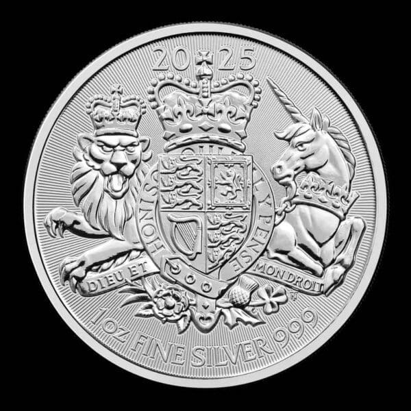 2025 £2 The Royal Arms Great Britain Silver 1oz BU Coin