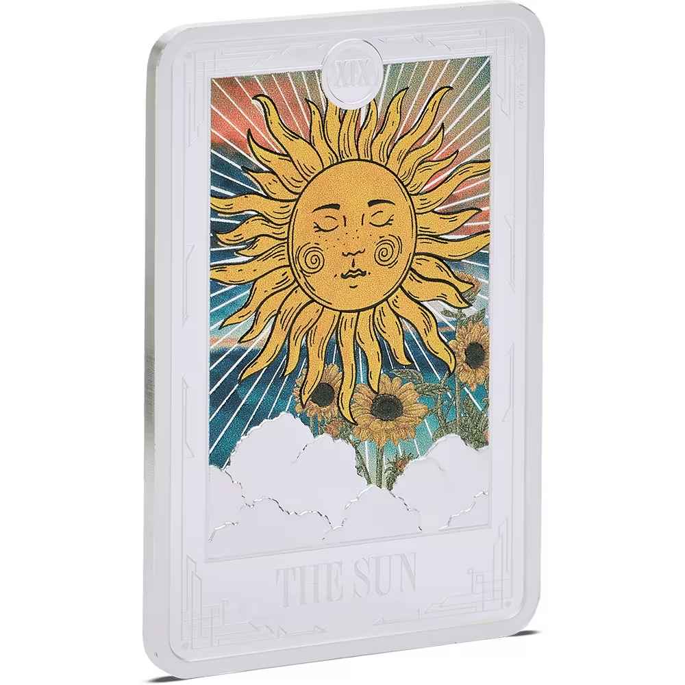 2024 $2 Tarot Cards The Sun Niue 1oz Silver Coin