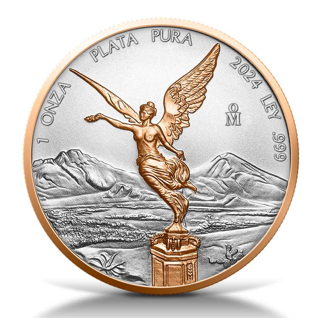 2024 Mexico Libertad Red Gold Series 1oz Silver Coin