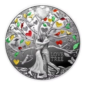 2025 $1 Niue Love Tree .999 17.5g Silver Coloured Proof Coin