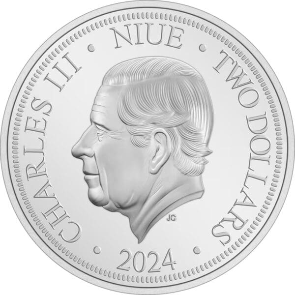 2024 $2 Disney Princess Belle 1oz Silver Proof Coin - Image 2