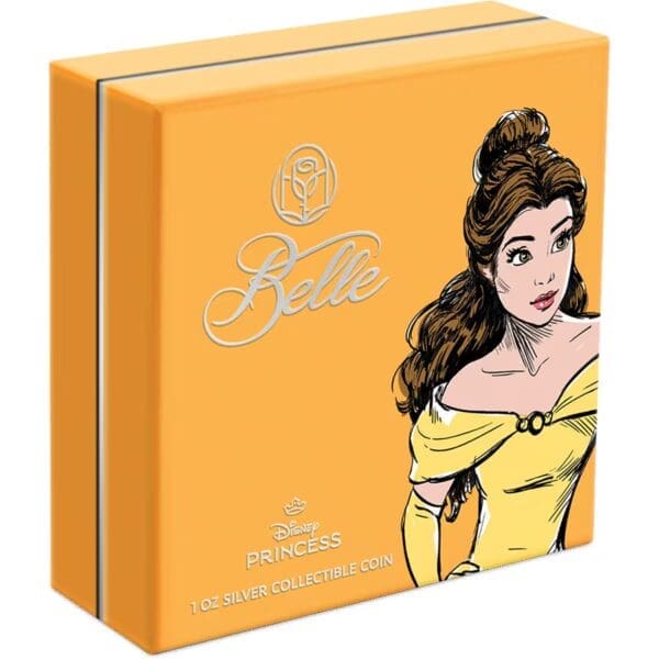 2024 $2 Disney Princess Belle 1oz Silver Proof Coin - Image 5