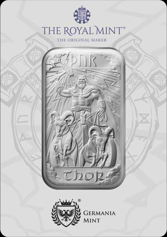 Thor Norse Gods 1oz Silver Bar