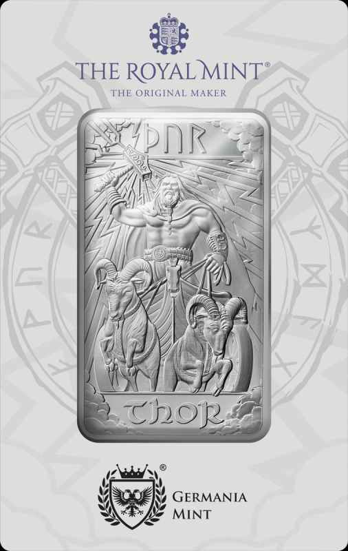 Thor Norse Gods 10oz Silver Bar
