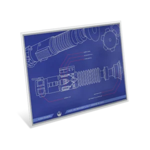 2025 $2 Star Wars™ Luke Skywalker's Lightsaber™ Blueprint 1oz Silver Foil